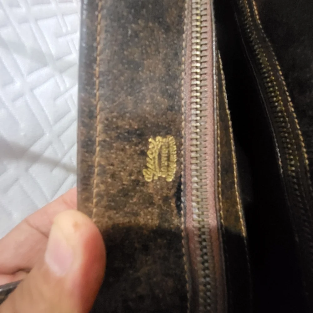 Gucci GG Canvas and Leather Weekender Handbag Vintage..